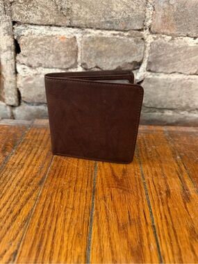 Stafford Dark Brown Leather Bi-Fold Card & Key Wallet